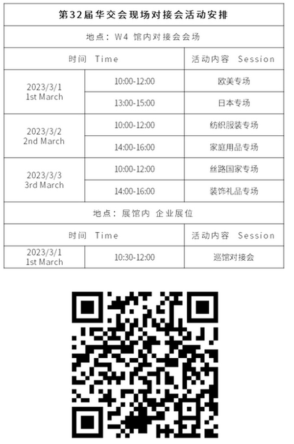 干貨來了，第32屆華交會現(xiàn)場對接會采購清單完整版