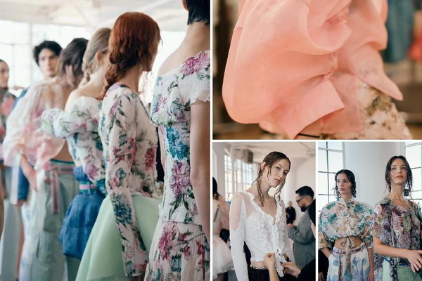 玖姿JUZUI創(chuàng)意總監(jiān)王陶2025春夏紐約時裝周“盛開”花樣新中式