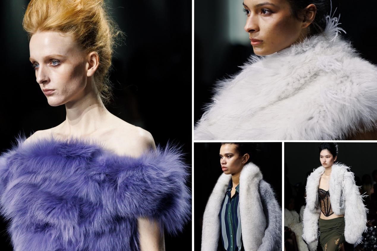 攜手玖姿JUZUI創(chuàng)意總監(jiān)王陶Taoray Wang 老錢皮草紐約時裝周成新貴